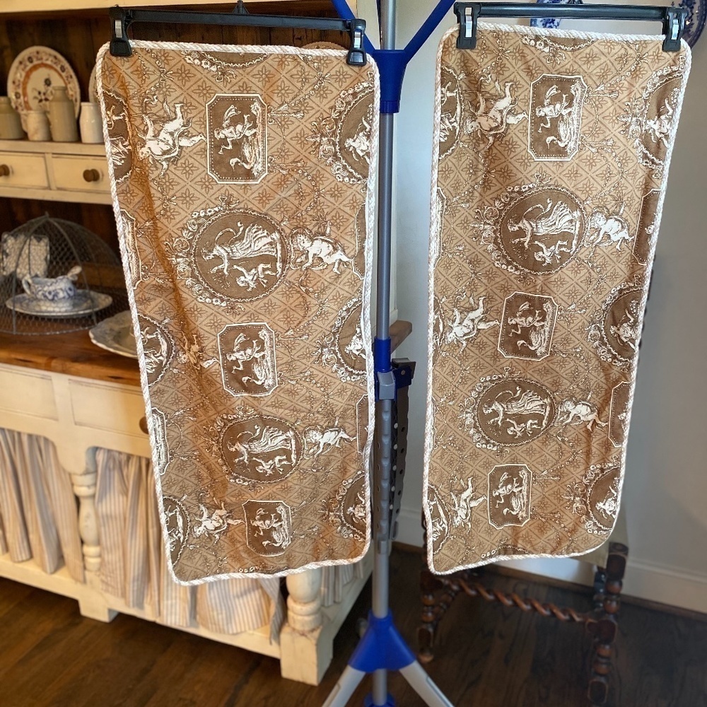 Pillow Cover with zipper.  Custom made.  35”wide 15” depth.